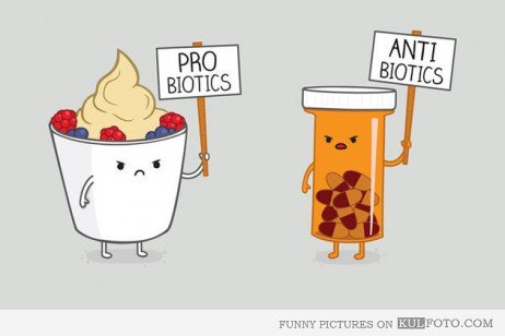 A saúde melhor com os probióticos e antibióticos juntos