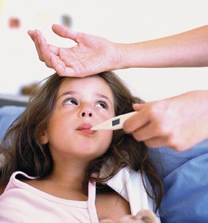 Cuidando da febre do seu filho
