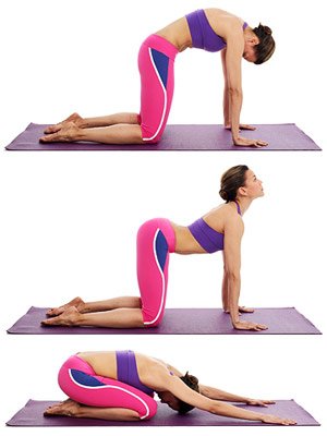 Combinações de poses da Yoga