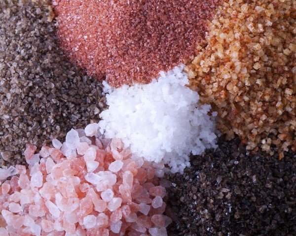 Quais tipos de sal existem para cozinha