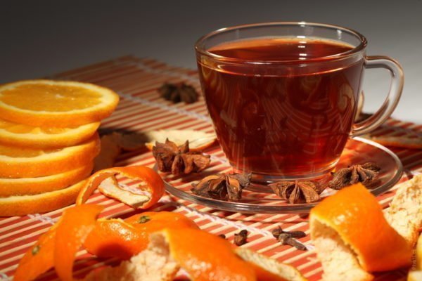 Chá de casca de laranja